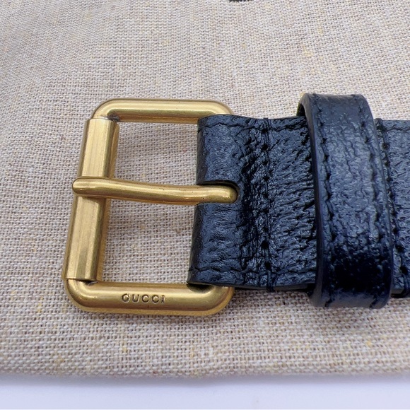 NWT Authentic Gucci Marmont Unisex 3-way Belt Bag in Black Size 90/36 - Picture 5 of 16